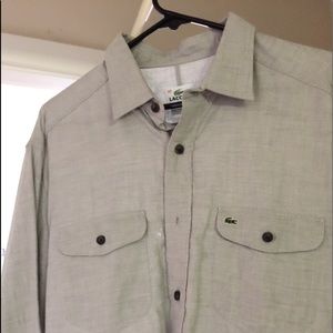 LaCoste Men’s Slim Fit long sleeve shirt Size 43
